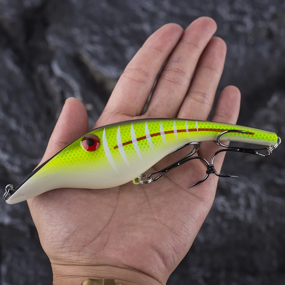 Chan's Huang 1PCS / LOT 14CM 42G / 5.51INCH 1.48OZ Sinking Jerkbait Fishing Lure Wobbler Artificial Hard Bait Pike Musky Tackle