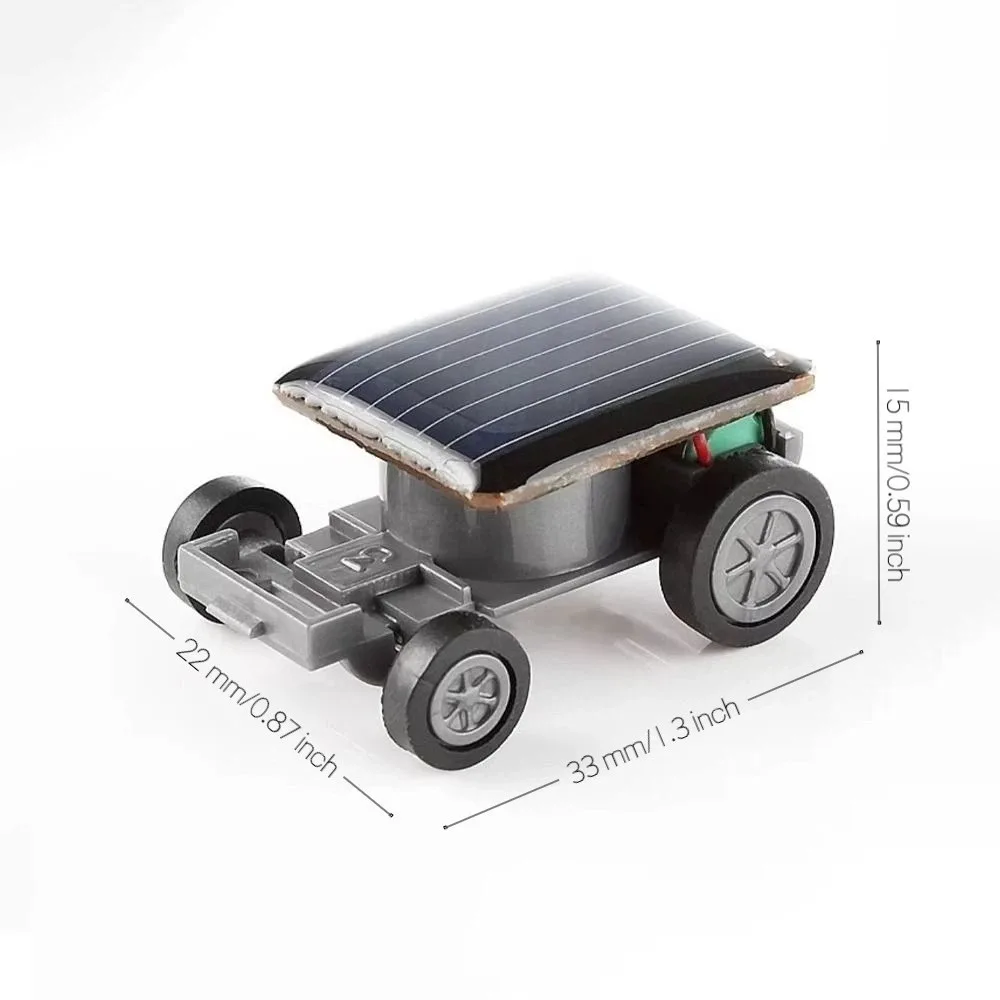 Creative Mini Solar Power Car Self Running Race Car Solar Toy Science Toy Outdoor Play