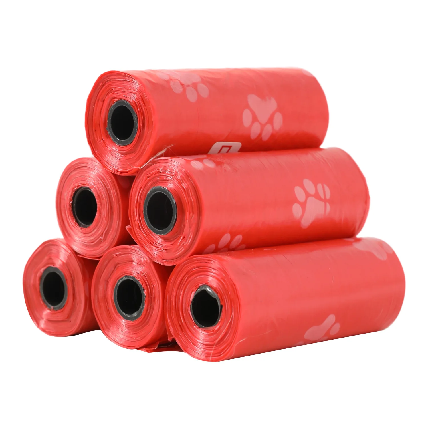 15 pieces per roll Dog Poop Bag Pet Poop Bags Dog Cat Waste Pick Up Clean Bag For Puppy Dogs Random Color Outdoor Pet Supplies