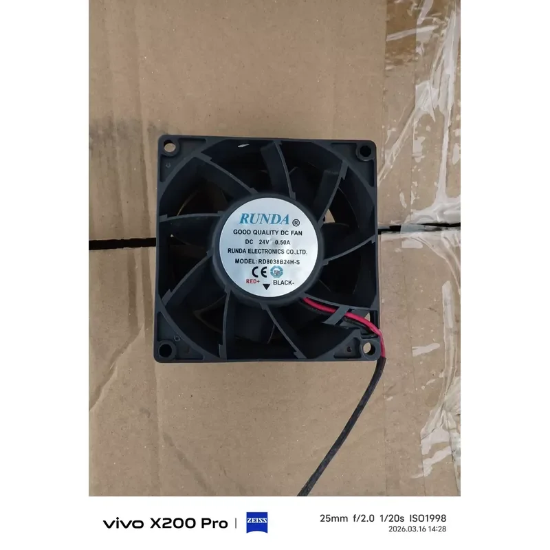 for RUNDA RD8038B24H-S Cooling Fan High Performance Quiet Operation Durable Design Efficient Heat Dissipation for Electronics