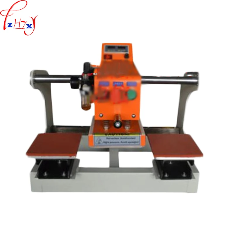 110/220V 400W 1PC Upper - Row Pneumatic Double - Station Heat Pressing Machine 15*15CM Trademark Pressing Heat Press Machine