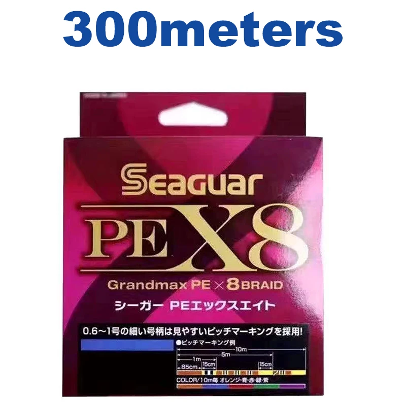 New Seaguar Fishing Line Pe Line X8 8 Strands Braided Multi Color