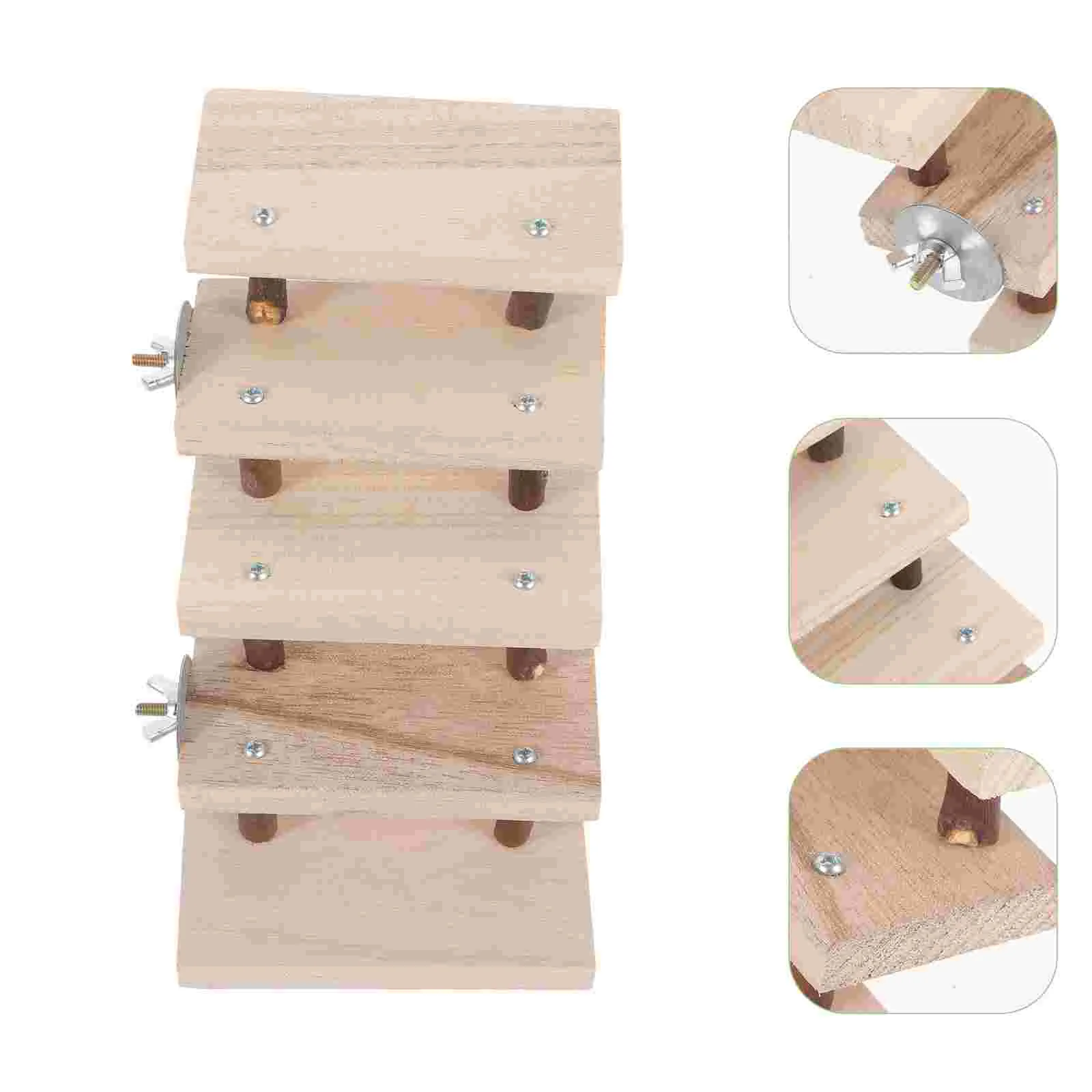 

Hamster Wooden Ladder Guinea Pig Habitat Climbing Ladder Hamster Natural Wood Toy Hamster Ladder hamster wood ladder