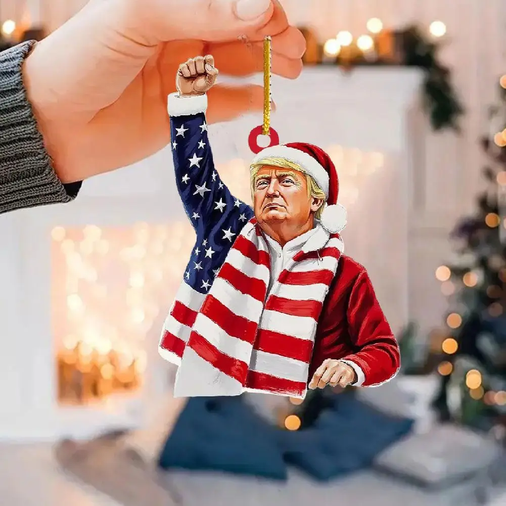 Donald Ornament 45th President Acrylic Full Color Presidential Print Christmas Tree Holiday Decoration