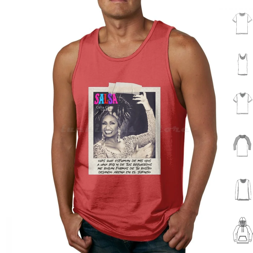 Celia Cruz Te Busco Photo Tank Tops Vest Sleeveless Salsa Celia Fania Cruz Musica Cuban Cuba La Reina Queen Salseros