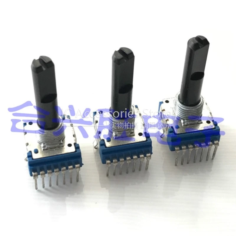 3PCS RK14 Type Vertical Double A100K Shaft Length 28MM 7Pin Strange Sound Amplifier Volume Potentiometer