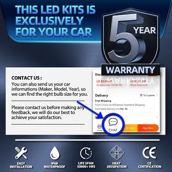Auto LED světlomety HB3 9005 HB4 9006 LED světla 12V 6000K žárovka do auta pro Toyota Corolla 1993-2011 2012 2013 2014 2015 2016 8 nejlepší prodej Žárovka světlometu Toyota Corolla - №7