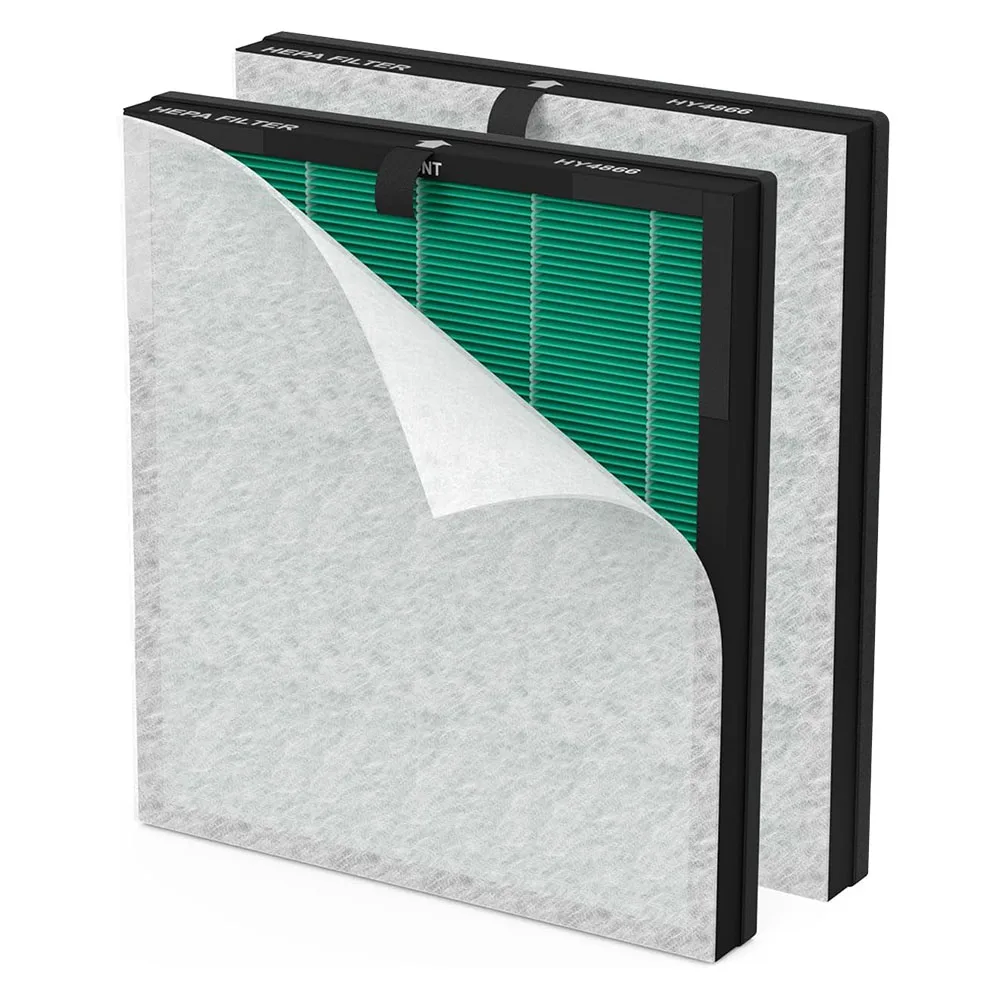 การเปลี่ยนเครื่องฟอกอากาศแบบกรอง 3 ขั้นตอนการออกแบบติดตั้งง่ายสําหรับเครื่องฟอกอากาศ FETIONS 11.4*10.2*1.2 นิ้ว