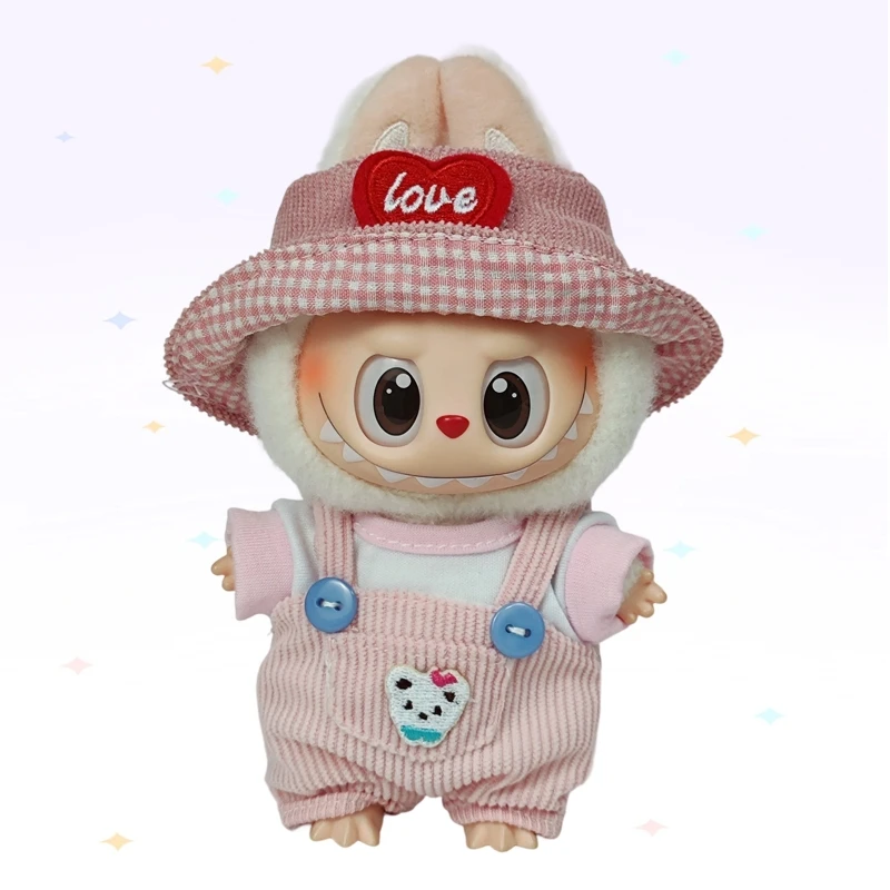 미니 인형 옷 복장 액세서리 17cm Labubu V2 V1 인형 의류 다른 스타일 코스프레 드레스 아이 장난감 선물
