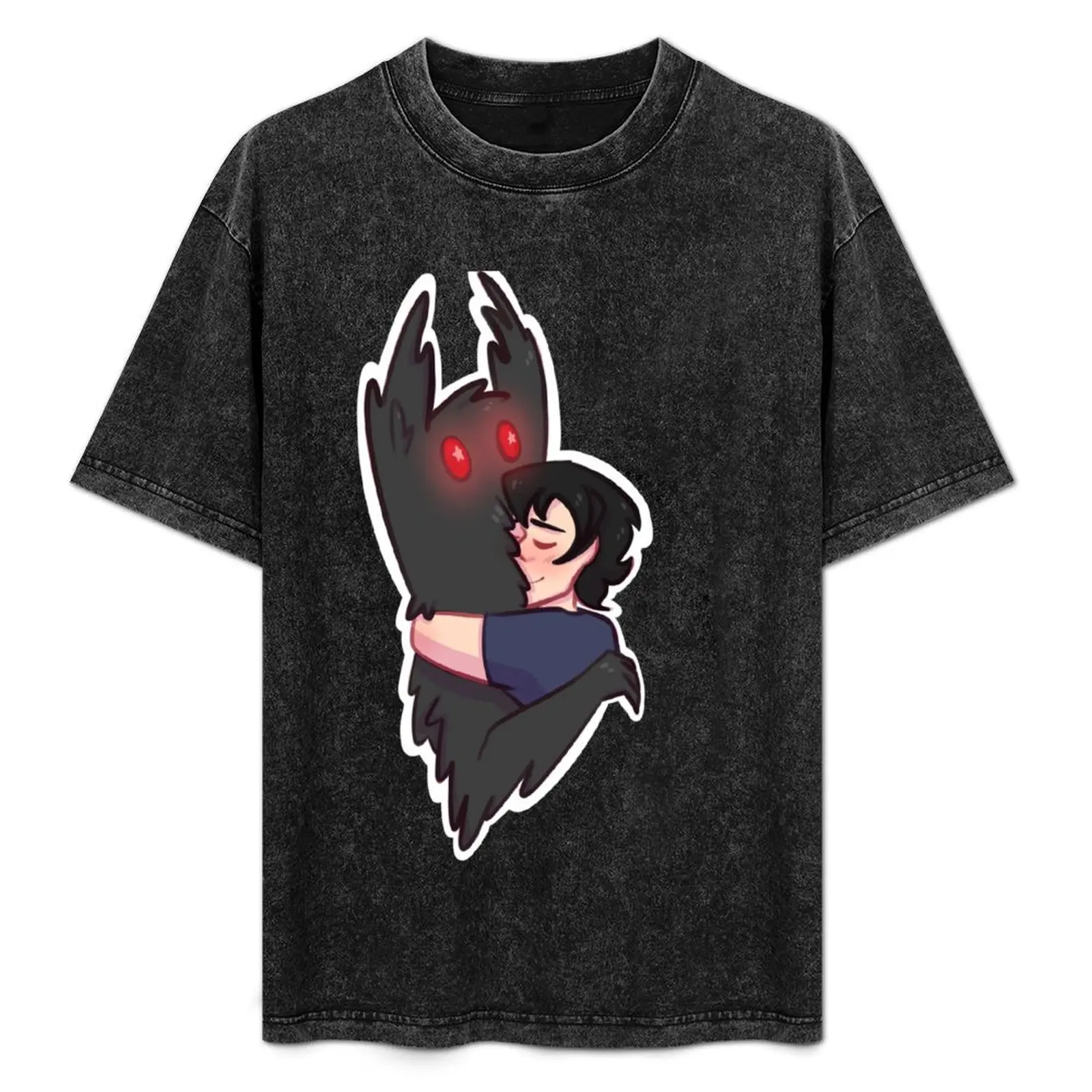 

KEEF LOVES MOTHMAN T-Shirt Short sleeve tee summer clothes funny costumes t shirts men