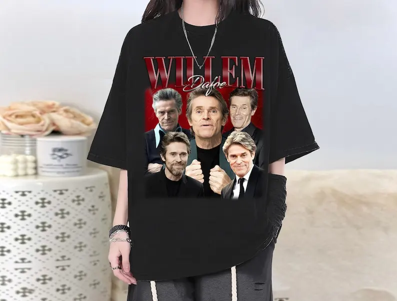 

Willem Dafoe T-Shirt, Willem Dafoe Character, Tee, Actor Willem Dafoe Super Star Shirt