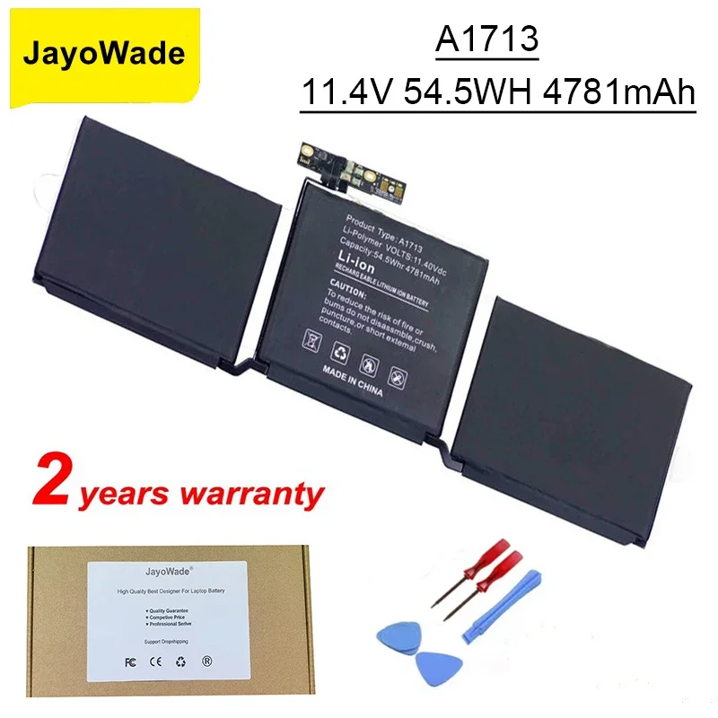 

Новая батарея для ноутбука Apple MacBook Pro 13 дюймов A1708 2016-2017, 4781 мАч, A1713, EMC 2978 3164, 020-00946, MLL42LL, AKKU