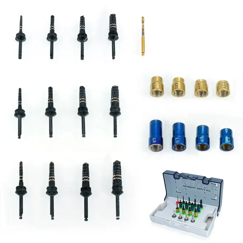 Osseodensification Den Tal Bur Bone Expanding Drills With Stoppers