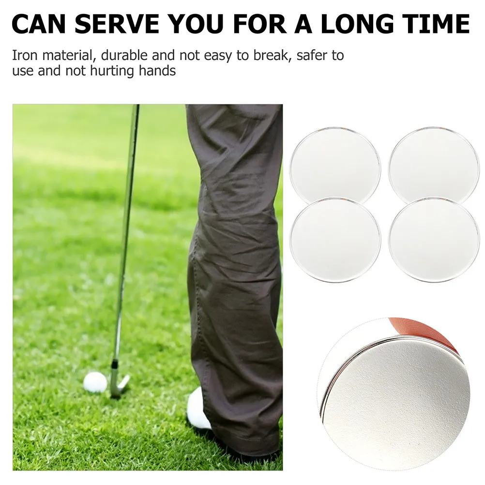 5 Pcs Golf Ball Position Label Balls Markers for Alignment Tool Silver Marking Stencil
