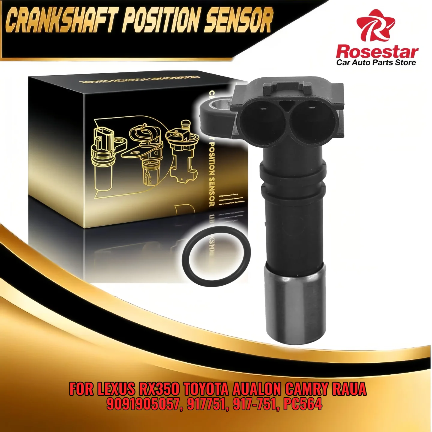 

New Engine Crankshaft Position Sensor for Lexus Toyota Avalon Camry RAV4 Tacoma 9091905057 PC564