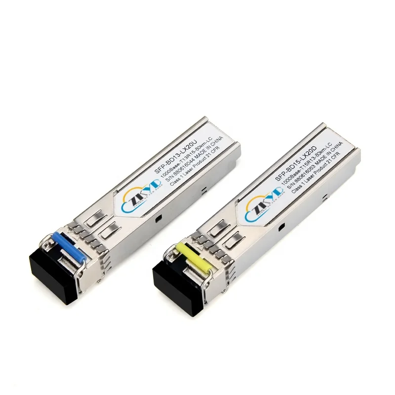 Fiber Optical SFP Module 80KM Single Mode LC Connector Gigabit 1000M SFP Optic Fiber Transceiver