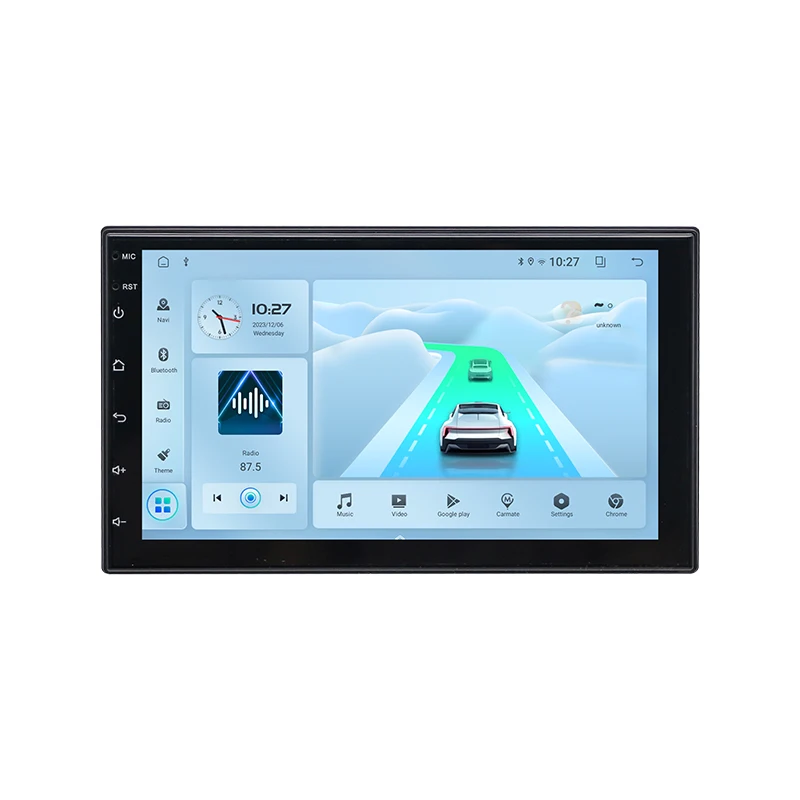 T100 Automotive Universal 7 Inch 2Din Build In Android Car GPS Audio Radio 2+32G Car Stereo DVD MP5 Player Multimedia Carplay