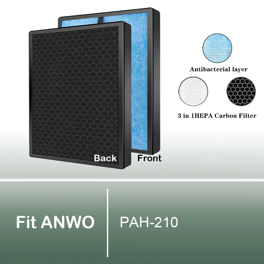 

Сменный антибактериальный фильтр 3-в-1 HEPA и фильтр с активированным углем для ANWO PAH-210