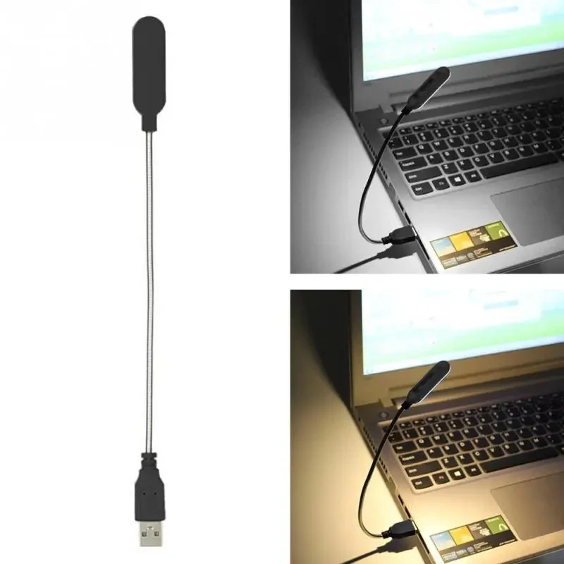 

Портативная USB-лампа для чтения, мини-светодиодный светильник для ноутбука, ночник для клавиатуры, питание от повербанка, светильник для ноутбука