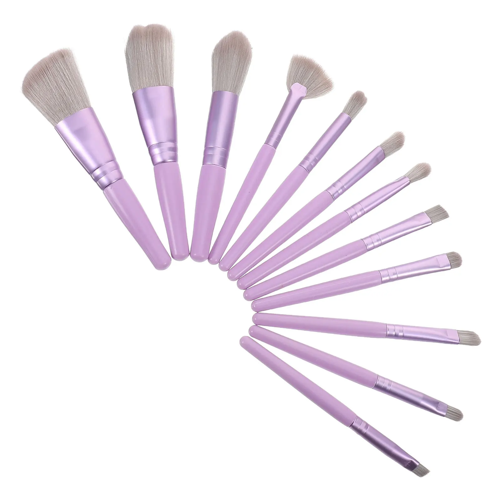 1 Juego de brochas de maquillaje, brochas de viaje portátiles, herramienta versátil para sombra de ojos, colorete en polvo, suministros de maquillaje para mujeres