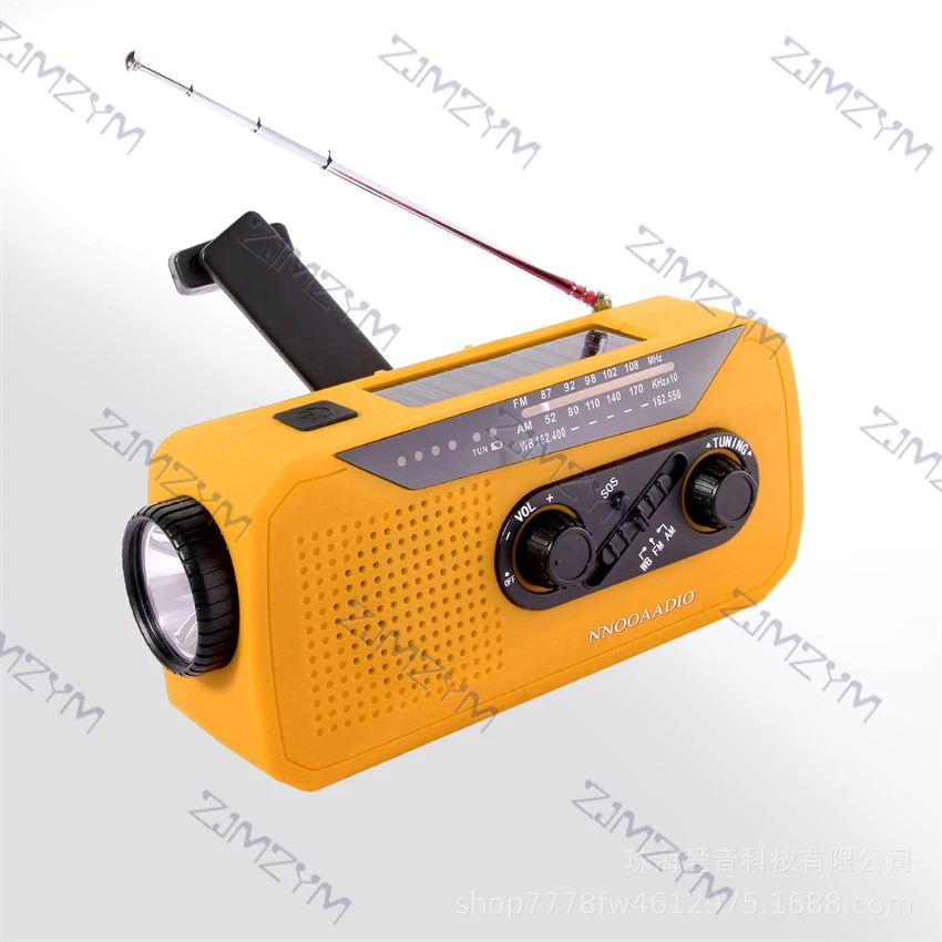 Outdoors Emergency Charger Hand Crank Generator Wind/solar light/Dynamo Powered FM/AM Radio Phones Chargers LED Flashlight