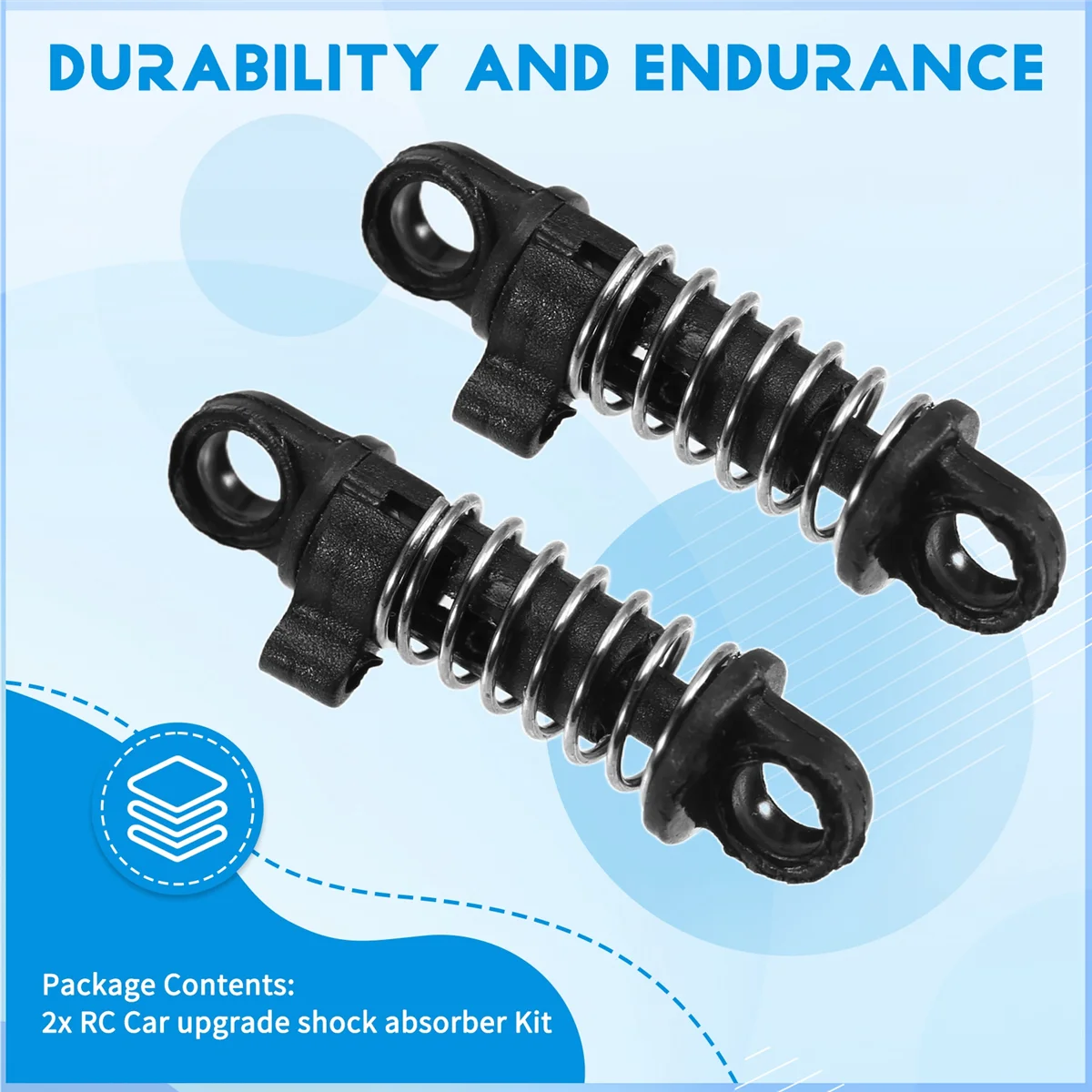 Kit de atualização de carro RC N18R 2PCS para acessórios de atualização de carro RC 1/28 K989 X43