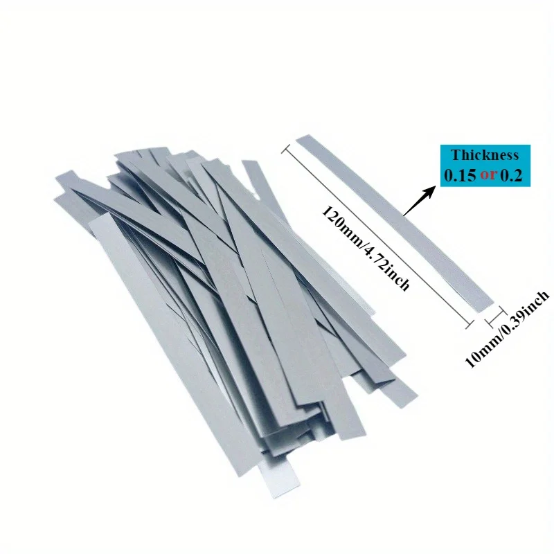 20/50pcs Nickel Plated Steel Strip Connector Nickel-Plating Strap Sheets 18650 Li-ion Battery Belt Spot Welding Machine Welder