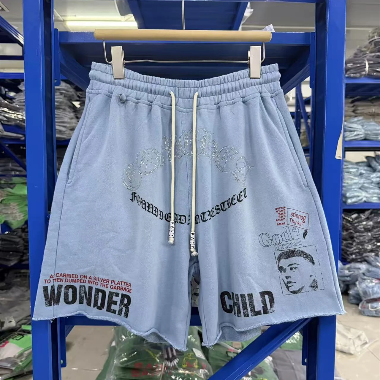 

Шорты-бриджи WNONDER CHILD FW26 с завязками, унисекс, высококачественные джоггеры
