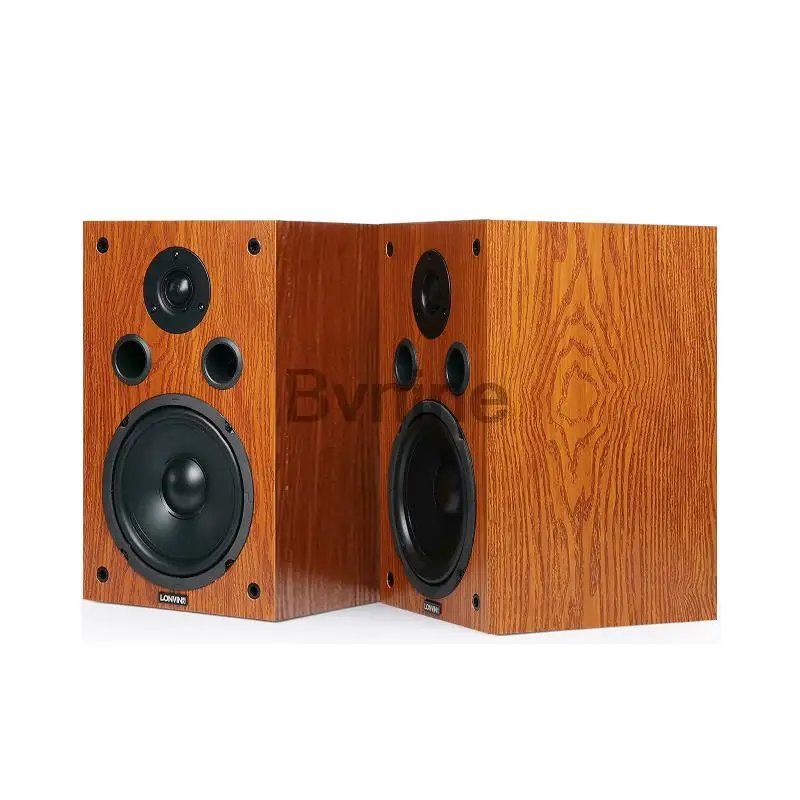 6.5 Inch Desktop Two-Way Speaker 200W High Power HiFi Audio Speaker Passive Bookshelf Surround Home Theater Speaker Sound Box