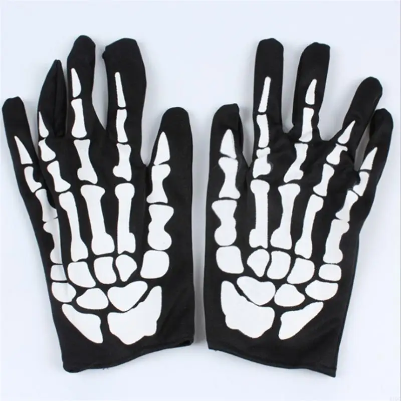 Skull Head Gloves Stocking Household Party Background Decoration Accessory for Kid Girl Boys Costume Cosplay Household 