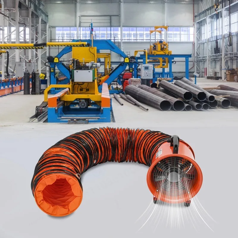 300W Explosion Proof Exhaust Fan Industrial Blower with Duct Hose Ventilation Equipment for Factories Shipyards view 5