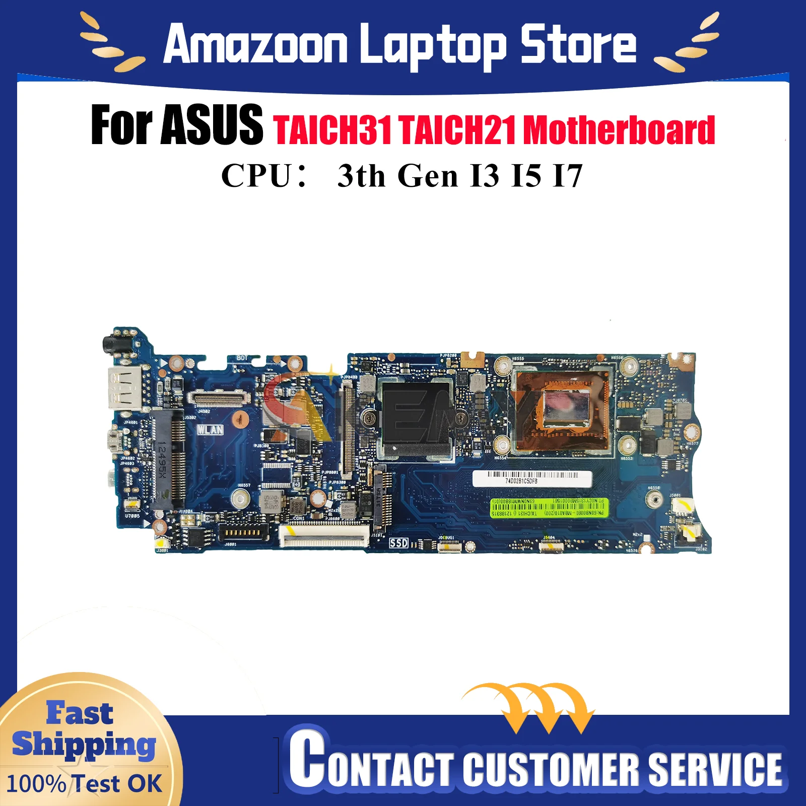 

TAICHI31 Материнская плата для ноутбука ASUS ZenBook TAICHI TAICH31 TAICH21 Материнская плата для ноутбука с процессором 100% тестирование ОК быстрая доставка stk