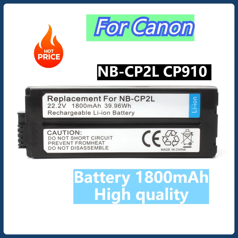 For Canon NB-CP2LH NB-CP2L Battery 1800mAh Rechargeable Batteries and Charger  NB-CP1L,CG-CP200 CP1500 CP1300 CP900 CP800