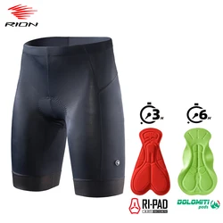 RION Men Cycling Shorts MTB Road Bike Pro Shockproof Pad Tights Reflective Bicycle Clothing Breathable Riding Outdoors Sports