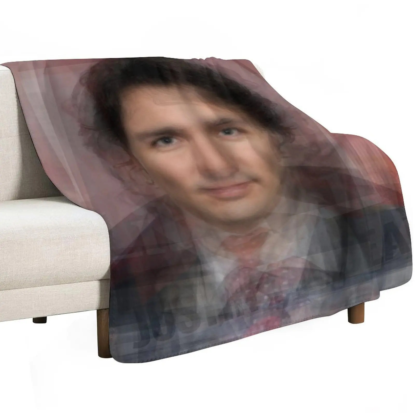 Justin Trudeau Portrait Throw Blanket Versatile Cozy Throw Blanket for All Occasions