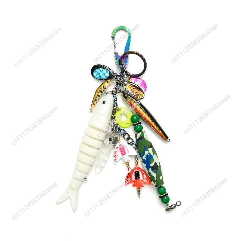 Fishing Tackle Keychain Halloween Christmas Luya Fishing Outdoor Camping Gifts for Mountaineering Trend Lovers