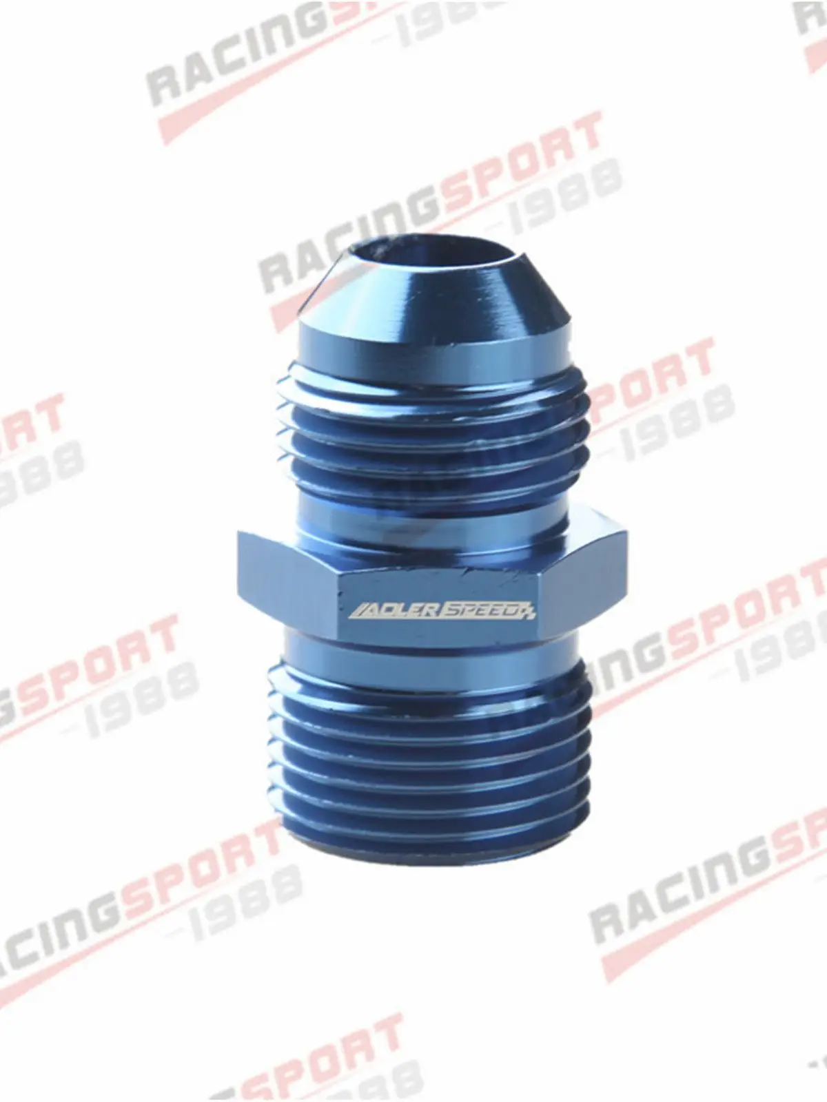 Male 8AN AN8 Flare To M16 X 1.5 ( MM ) Metric Straight Fitting BLACK/BLUE