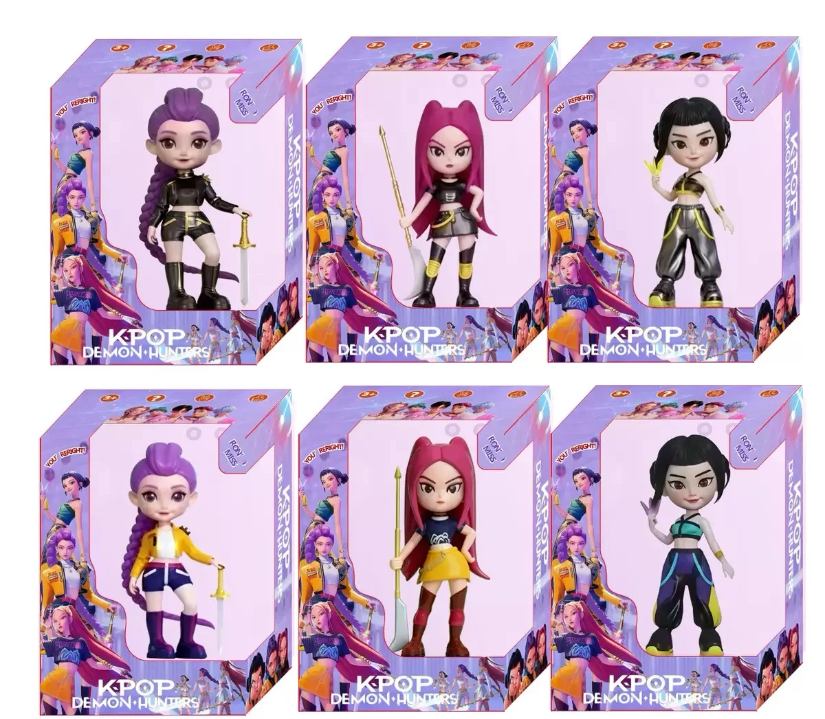 

2026NEW Kpop Devil Hunter Rumi Zoe Mira anime polyvinyl chloride character collection desktop trinkets Childrens New Year gift