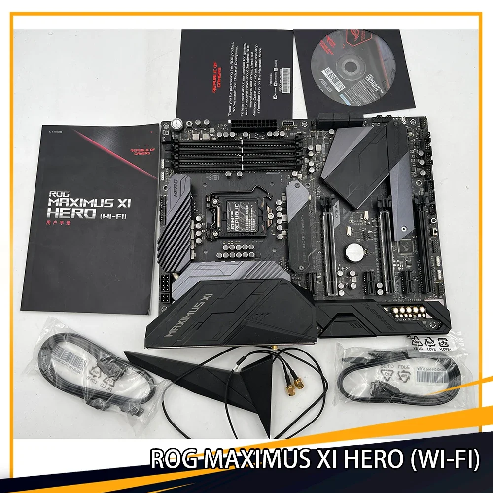 For ASUS ROG MAXIMUS XI HERO (WI-FI) Z390 LGA1151 DDR4 64GB ATX PCI-E 3.0 Hot Desktop Motherboard