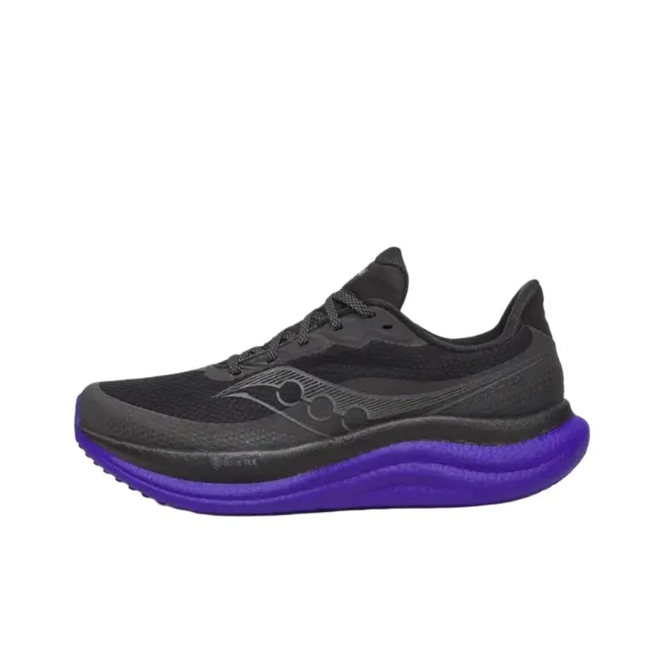 

Saucony Triumph Victory 23 Cushioning Breathable Low top Running Shoes Men's Black Purple S21025-01