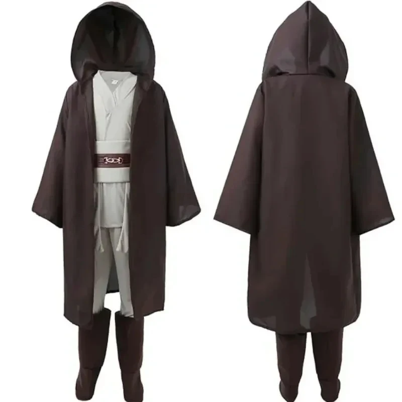

♥Halloween Cosplay Costume ren Jedi Knight Obi Wan Kenobi Uniform Suit Anakin Skywalker Hooded Robe Cloak New 2026 Topspeed Cos