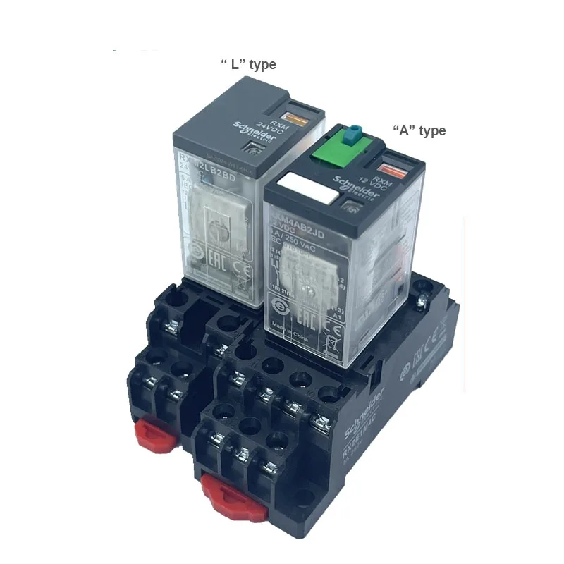 Schneider original intermediate relay 24V12V220V RXM2AB2BD RXM4AB2P7 small Electrical Relay