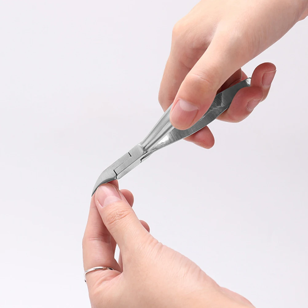 

1Set Nail Clippers Pliers Toenail Cutter Trimmer Stainless Steel Ergonomic Design Curved Clip Home Pedicure Manicure Tool