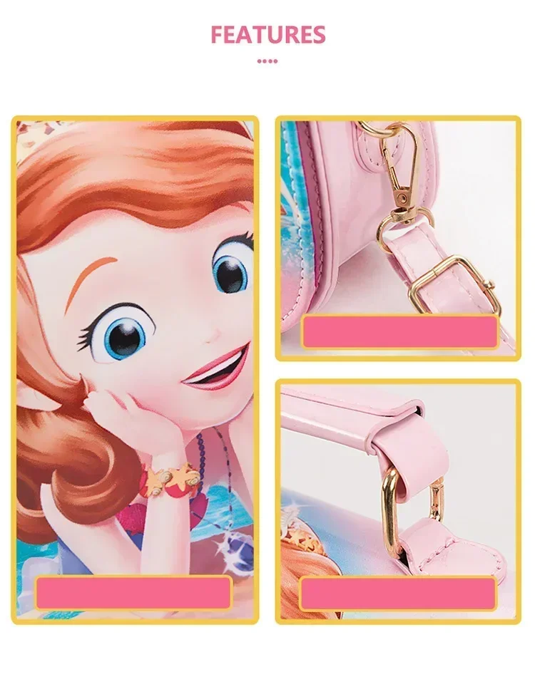 Disney Frozen 2 Elsa Anna księżniczka zabawki dla dzieci torba na ramię dziewczyna Sofia księżniczka torebka dziecięca moda dziecięca torba na zakupy prezent