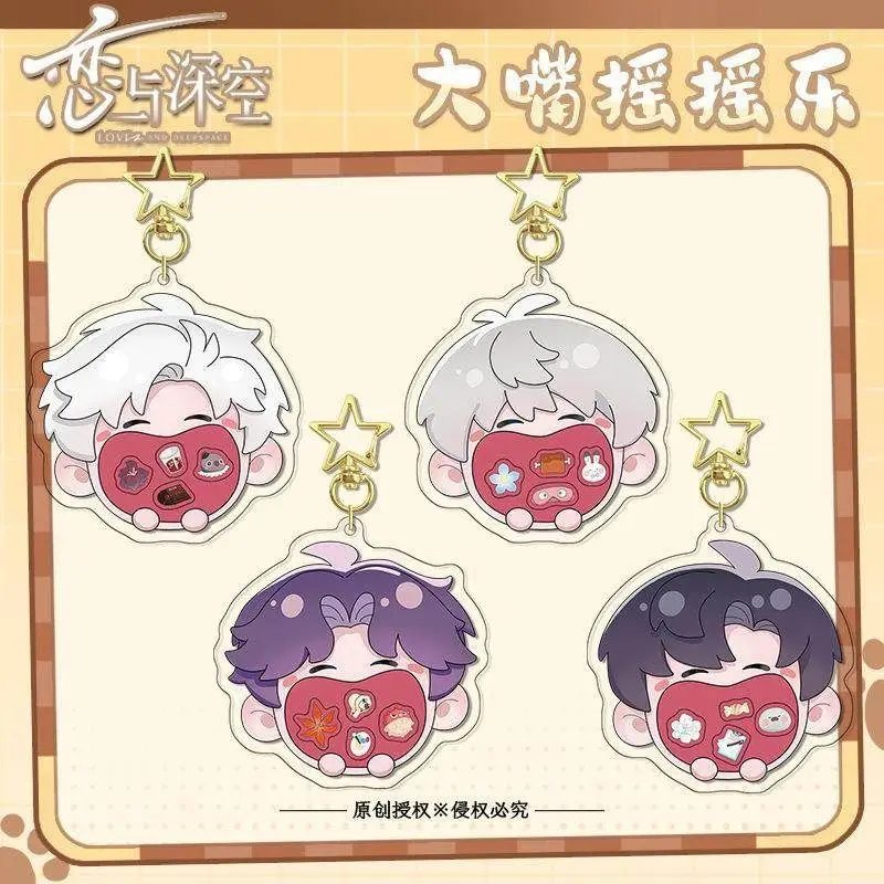Anime miłość i Deepspace Xavier Rafayel Sylus Zayne Cosplay akrylowy Shake Fighter brelok maskotka wisiorek ozdoba brelok prezent