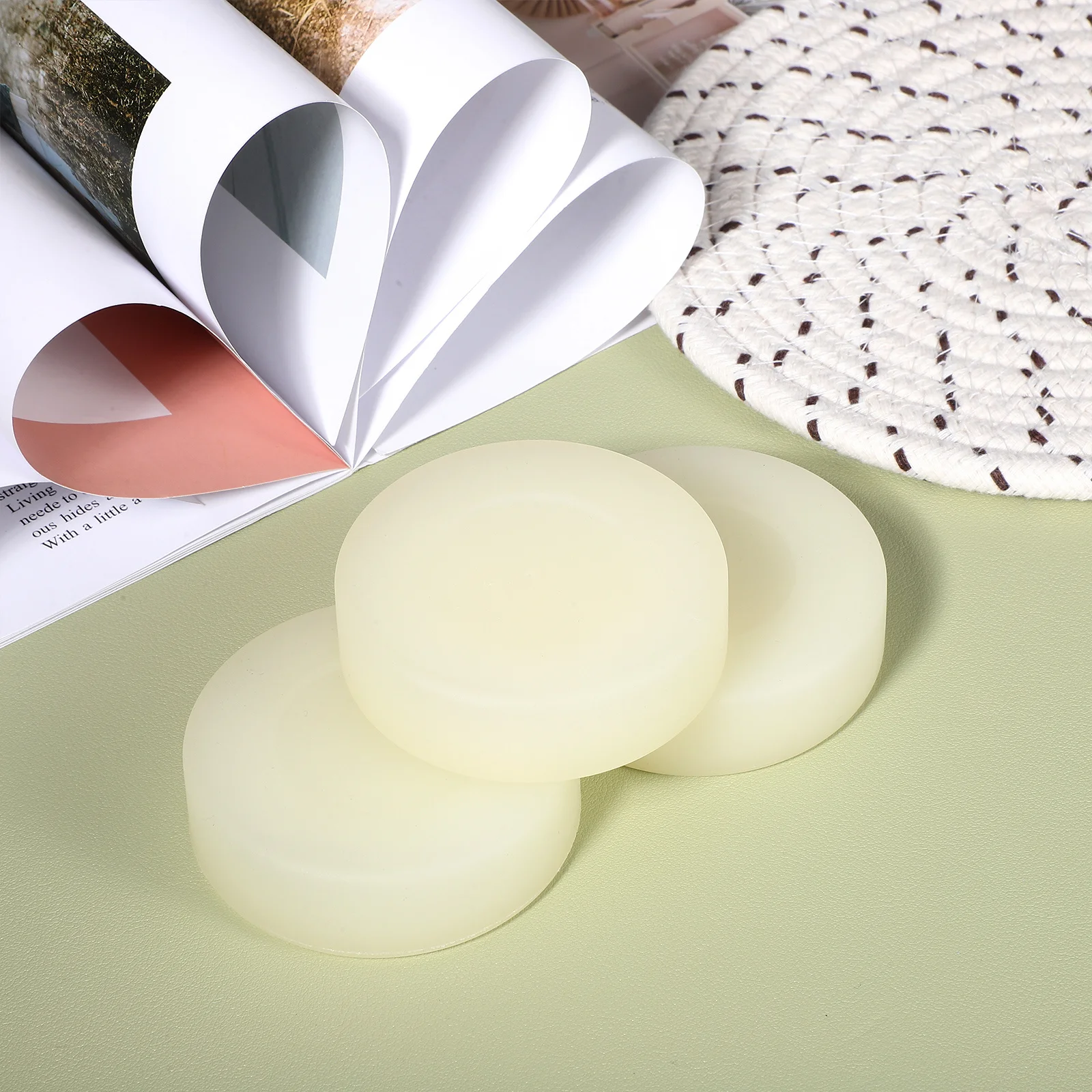 مضيئة جولة الهوكي عفريت 3 قطع توهج في الظلام الصغيرة المضمنة الأسطوانة كرات هوكي الشوارع المحمولة ممارسة مجموعة #6