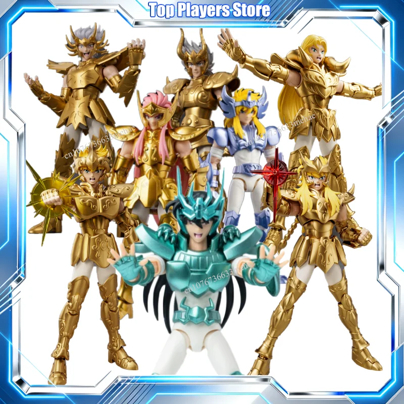 

Genuine Saint Seiya Action Figure Shiryu Shura Hyoga Toy Camus Assembly Model Kit Taurus Aldebaran Aiolos Pegasus Champion Class