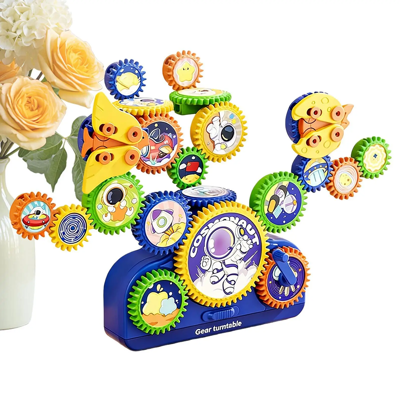 Gears For Kids Interactive Electric Educational Game Gears Building Sets For Children Boy Girl Family Friends Students Home