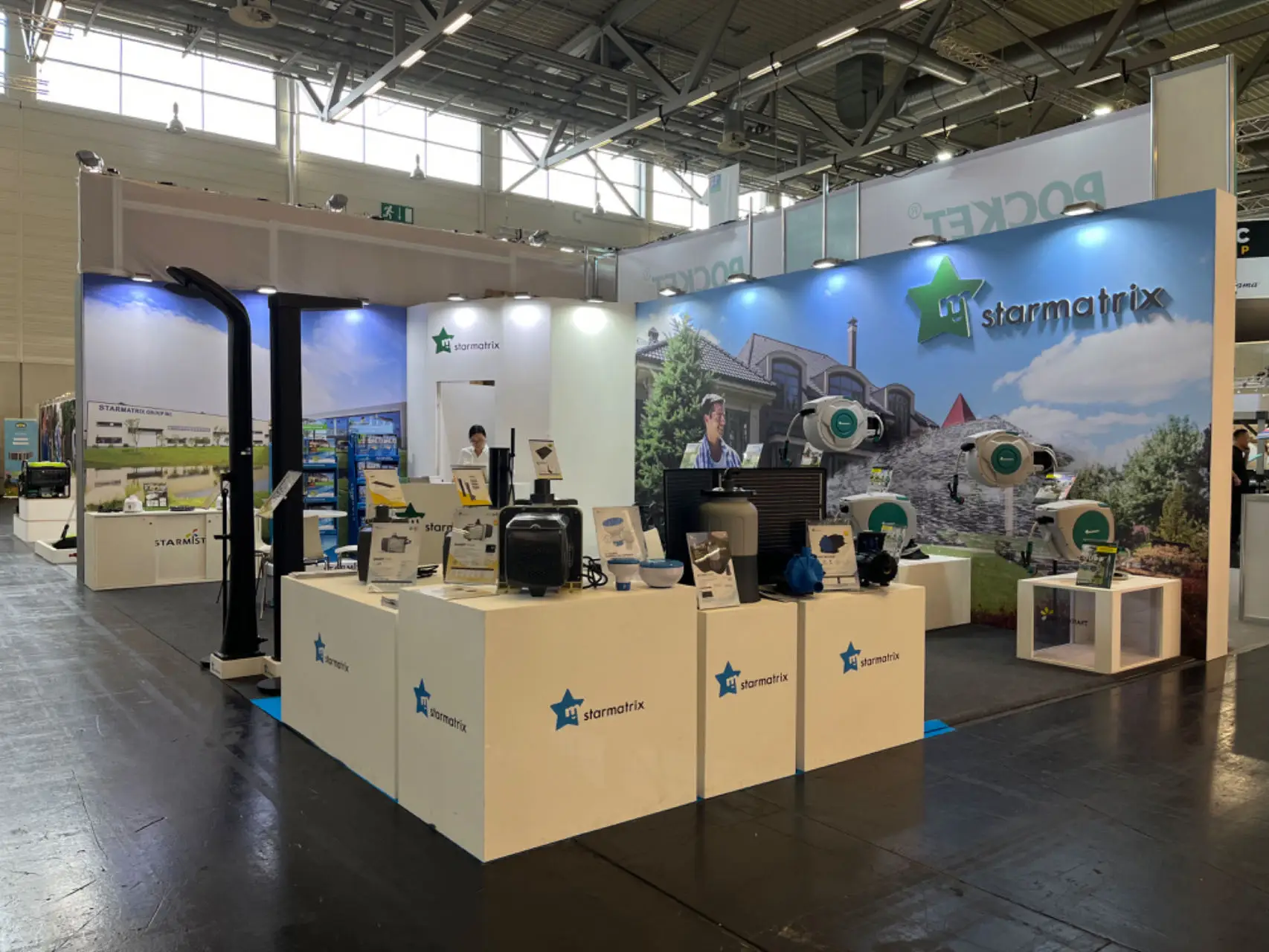 GARTENKRAFT Wholesale Direct Sales Auto Garden Water Irrigation System Rain Gun Sprinkler Automatic Hose Reel