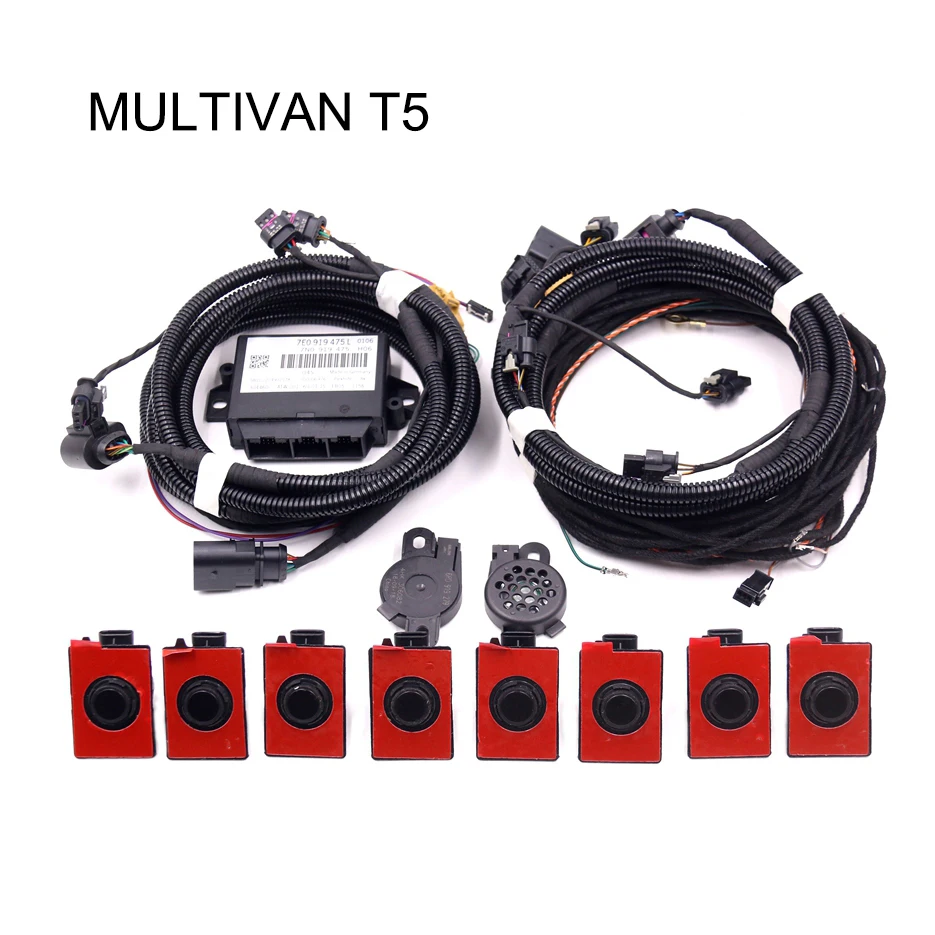 Park Pilot Front and Rear 8 Sensor 8K Parking PDC OPS without PDC Button FOR VW MULTIVAN T5